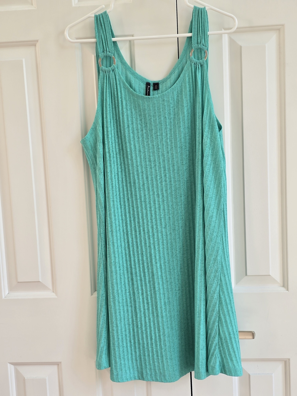 Women’s Turquoise Swim Coverup Dress with Ring Strap Details